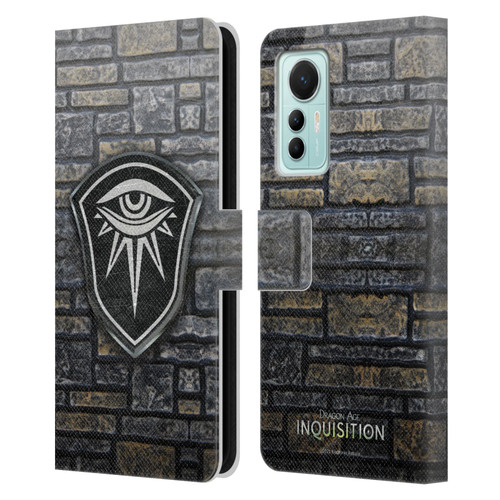 EA Bioware Dragon Age Inquisition Graphics Distressed Crest Leather Book Wallet Case Cover For Xiaomi 12 Lite