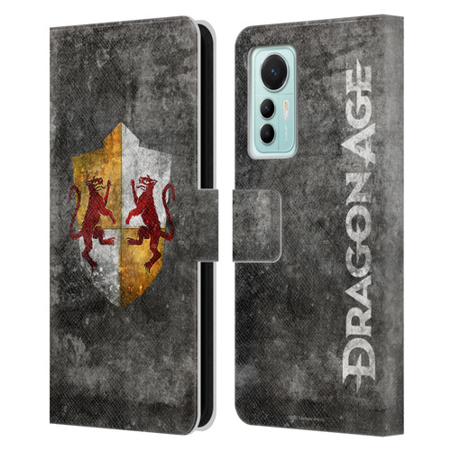 EA Bioware Dragon Age Heraldry Ferelden Distressed Leather Book Wallet Case Cover For Xiaomi 12 Lite