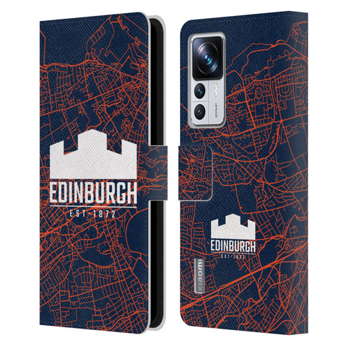 Edinburgh Rugby Graphics Map Leather Book Wallet Case Cover For Xiaomi 12T Pro
