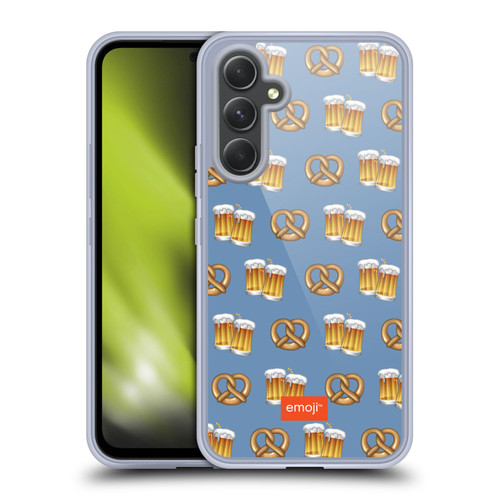 emoji® Oktoberfest Beer And Pretzel Soft Gel Case for Samsung Galaxy A54 5G