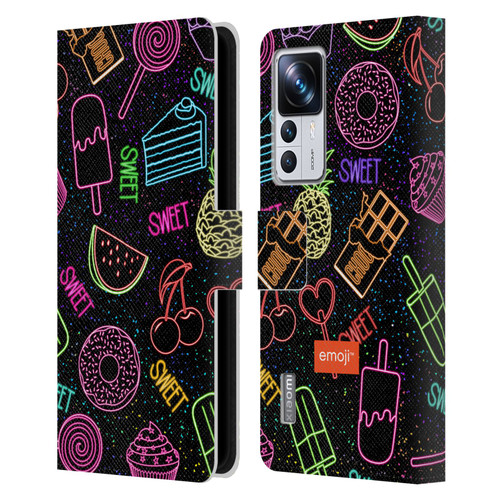 emoji® Neon Sweet Leather Book Wallet Case Cover For Xiaomi 12T Pro