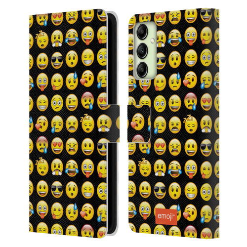 emoji® Smileys Pattern Leather Book Wallet Case Cover For Samsung Galaxy A14 5G