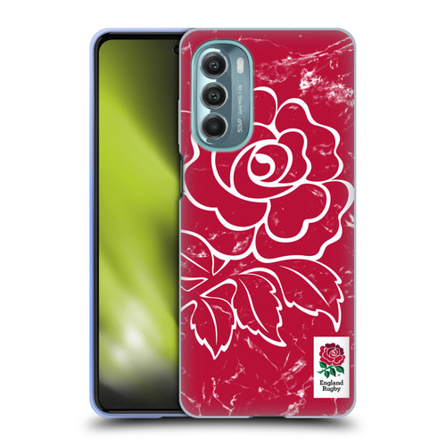 England Rugby Union Marble Red Soft Gel Case for Motorola Moto G Stylus 5G (2022)