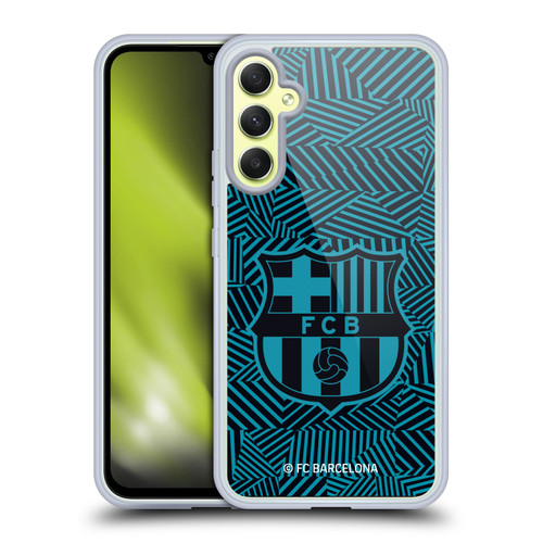 FC Barcelona Crest Black Soft Gel Case for Samsung Galaxy A34 5G