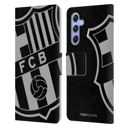 FC Barcelona Crest Oversized Leather Book Wallet Case Cover For Samsung Galaxy A34 5G