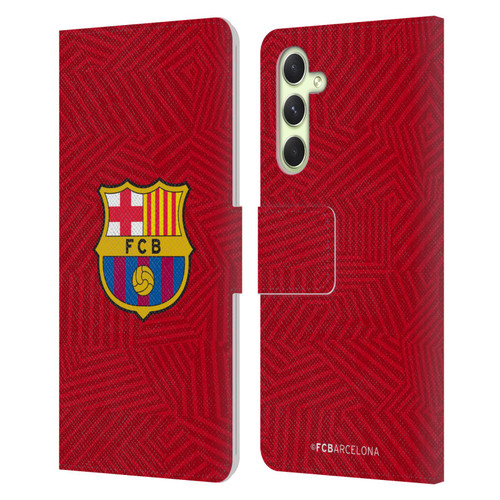 FC Barcelona Crest Red Leather Book Wallet Case Cover For Samsung Galaxy A54 5G
