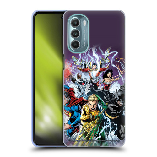 Justice League DC Comics Comic Book Covers New 52 #15 Soft Gel Case for Motorola Moto G Stylus 5G (2022)