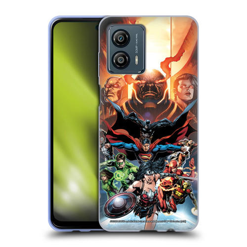 Justice League DC Comics Comic Book Covers #10 Darkseid War Soft Gel Case for Motorola Moto G53 5G