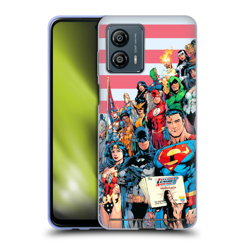 Justice League DC Comics Comic Book Covers Of America #1 Soft Gel Case for Motorola Moto G53 5G