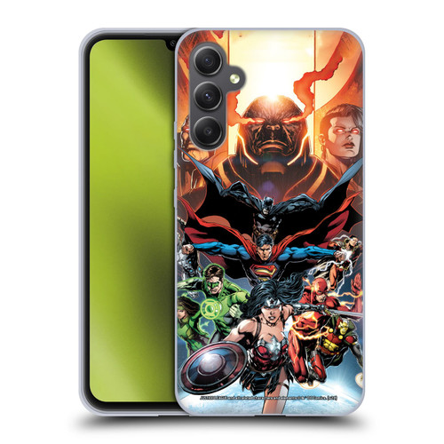 Justice League DC Comics Comic Book Covers #10 Darkseid War Soft Gel Case for Samsung Galaxy A34 5G