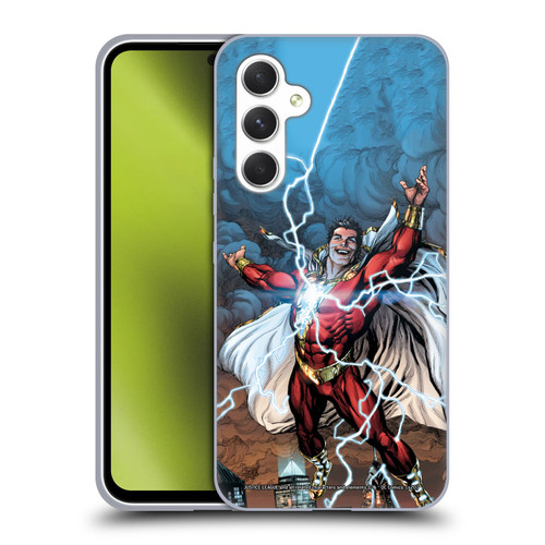 Justice League DC Comics Shazam Comic Book Art Issue #1 Variant 2019 Soft Gel Case for Samsung Galaxy A54 5G