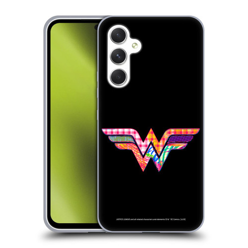 Justice League DC Comics Dark Electric Pop Icons Wonder Woman Soft Gel Case for Samsung Galaxy A54 5G