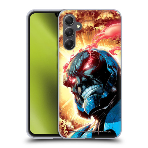 Justice League DC Comics Darkseid Comic Art New 52 #6 Cover Soft Gel Case for Samsung Galaxy A34 5G