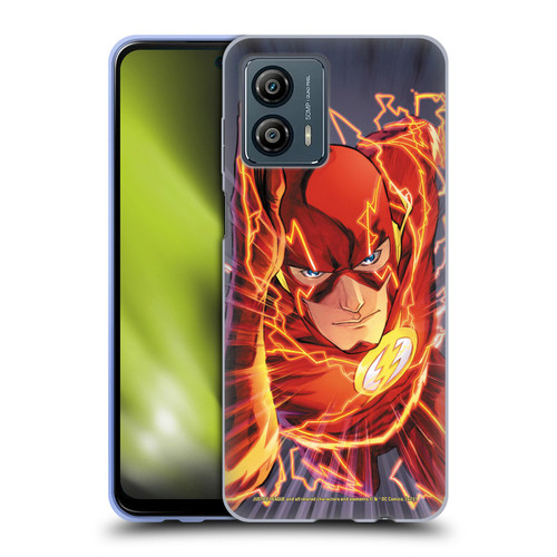 Justice League DC Comics The Flash Comic Book Cover Vol 1 Move Forward Soft Gel Case for Motorola Moto G53 5G