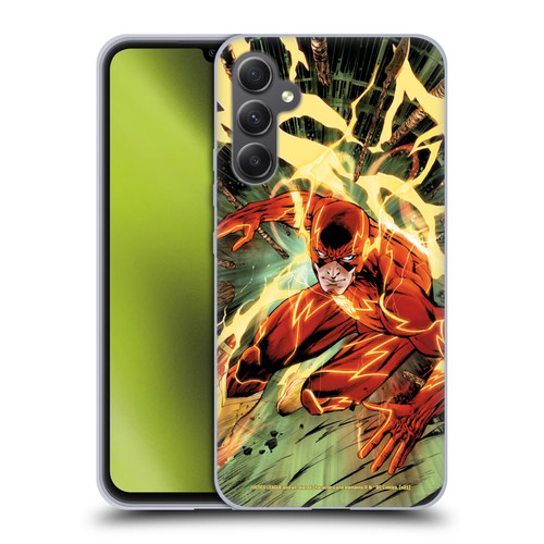 Justice League DC Comics The Flash Comic Book Cover New 52 #9 Soft Gel Case for Samsung Galaxy A34 5G