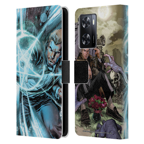 Justice League DC Comics Dark Comic Art Constantine #1 Leather Book Wallet Case Cover For OPPO A57s