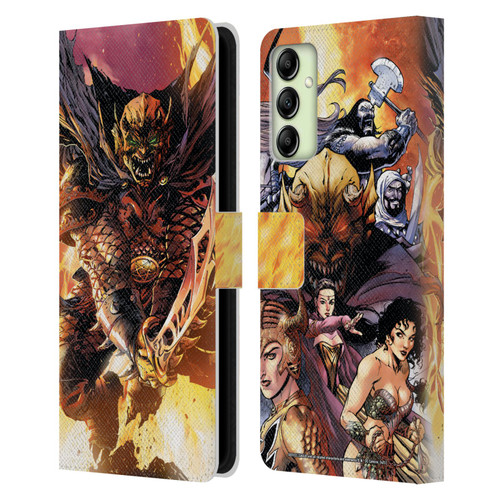 Justice League DC Comics Dark Comic Art Etrigan Demon Knights Leather Book Wallet Case Cover For Samsung Galaxy A14 5G