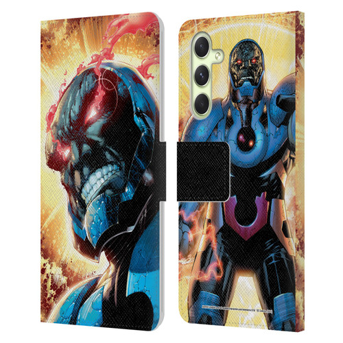 Justice League DC Comics Darkseid Comic Art New 52 #6 Cover Leather Book Wallet Case Cover For Samsung Galaxy A54 5G