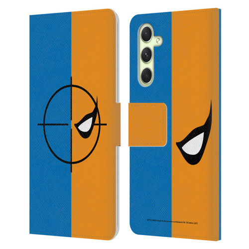 Justice League DC Comics Deathstroke Comic Art Logo Leather Book Wallet Case Cover For Samsung Galaxy A54 5G