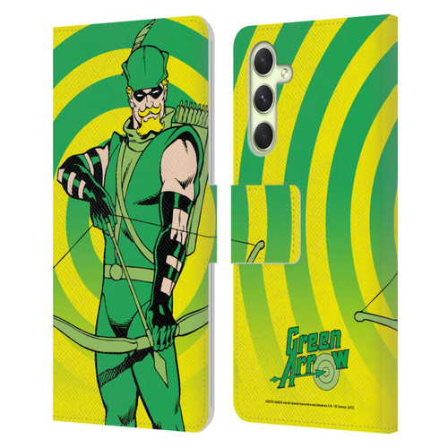 Justice League DC Comics Green Arrow Comic Art Classic Leather Book Wallet Case Cover For Samsung Galaxy A54 5G