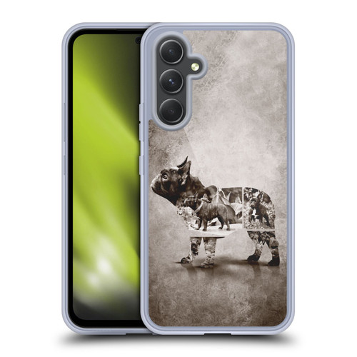 Klaudia Senator French Bulldog Vintage Soft Gel Case for Samsung Galaxy A54 5G