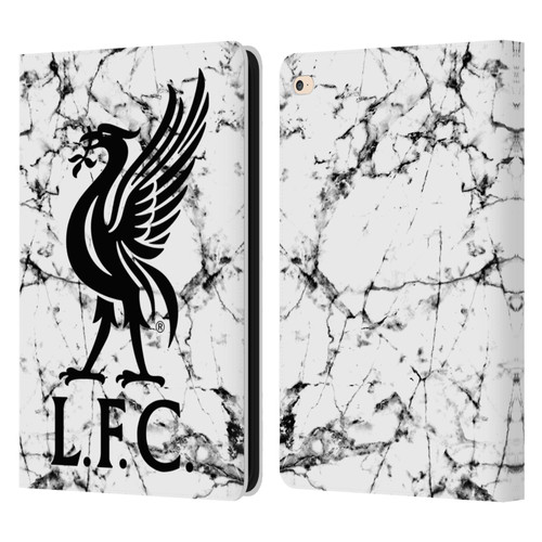 Liverpool Football Club Marble Black Liver Bird Leather Book Wallet Case Cover For Apple iPad Air 2 (2014)