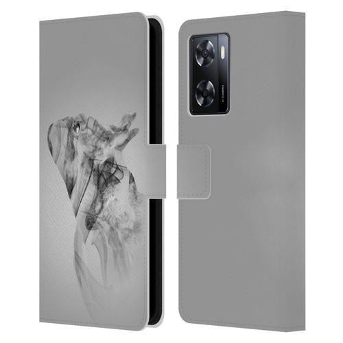 Klaudia Senator French Bulldog 2 Emotions Leather Book Wallet Case Cover For OPPO A57s