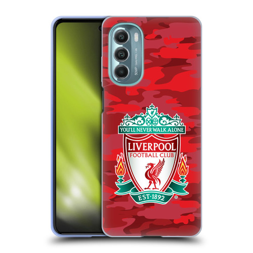 Liverpool Football Club Camou Home Colourways Crest Soft Gel Case for Motorola Moto G Stylus 5G (2022)