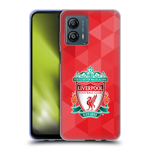 Liverpool Football Club Crest 1 Red Geometric 1 Soft Gel Case for Motorola Moto G53 5G