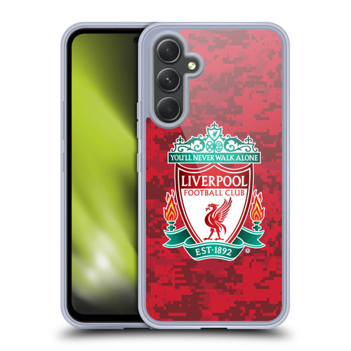 Liverpool Football Club Digital Camouflage Home Red Crest Soft Gel Case for Samsung Galaxy A54 5G
