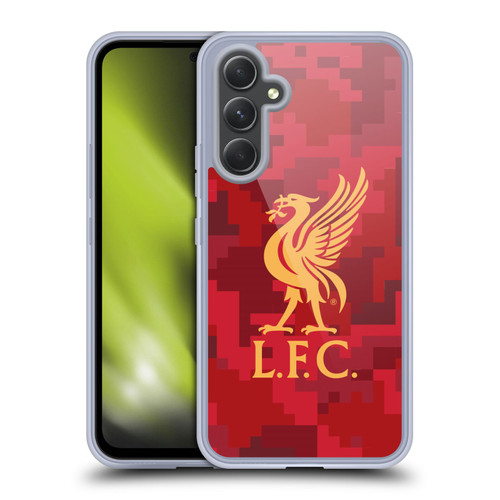 Liverpool Football Club Digital Camouflage Home Red Soft Gel Case for Samsung Galaxy A54 5G