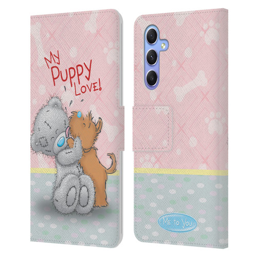Me To You Classic Tatty Teddy Dog Pet Leather Book Wallet Case Cover For Samsung Galaxy A34 5G