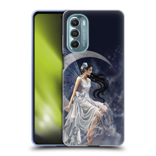 Nene Thomas Crescents Winter Frost Fairy On Moon Soft Gel Case for Motorola Moto G Stylus 5G (2022)