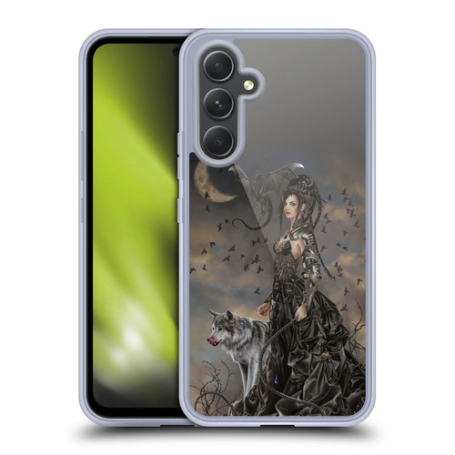 Nene Thomas Crescents Gothic Fairy Woman With Wolf Soft Gel Case for Samsung Galaxy A54 5G