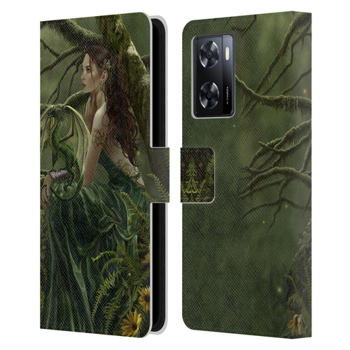 Nene Thomas Deep Forest Queen Fate Fairy With Dragon Leather Book Wallet Case Cover For OPPO A57s
