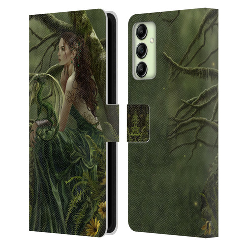 Nene Thomas Deep Forest Queen Fate Fairy With Dragon Leather Book Wallet Case Cover For Samsung Galaxy A14 5G