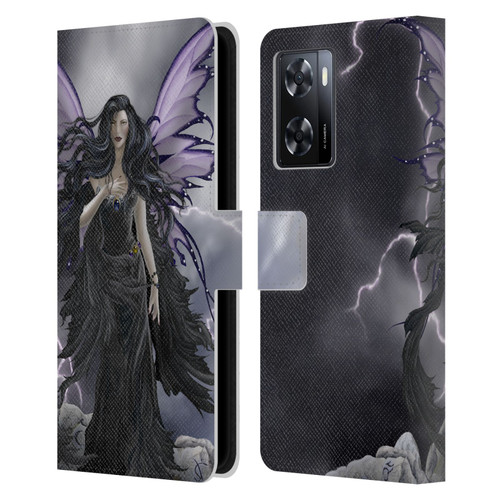 Nene Thomas Gothic Storm Fairy With Lightning Leather Book Wallet Case Cover For OPPO A57s
