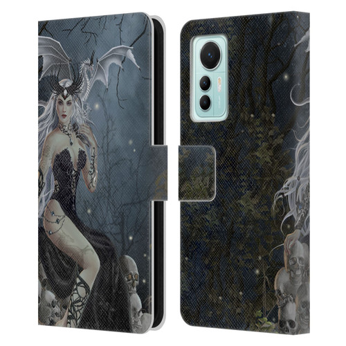 Nene Thomas Gothic Mad Queen Of Skulls Dragon Leather Book Wallet Case Cover For Xiaomi 12 Lite