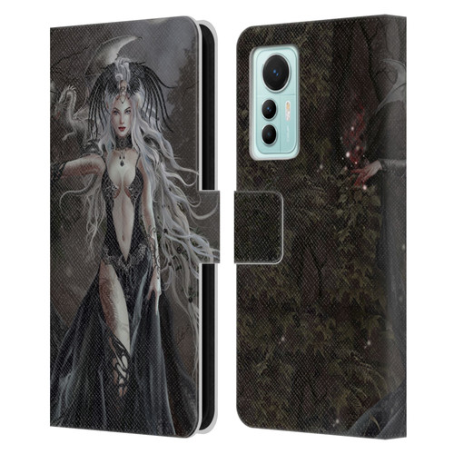 Nene Thomas Gothic Skull Queen Of Havoc Dragon Leather Book Wallet Case Cover For Xiaomi 12 Lite