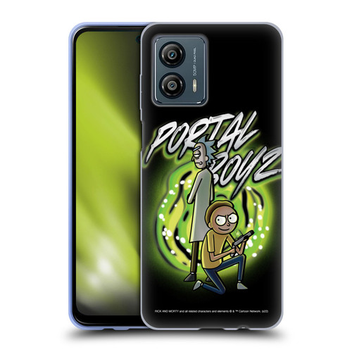 Rick And Morty Season 5 Graphics Portal Boyz Soft Gel Case for Motorola Moto G53 5G