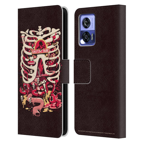 Rick And Morty Season 1 & 2 Graphics Anatomy Park Leather Book Wallet Case Cover For Motorola Edge 30 Neo 5G