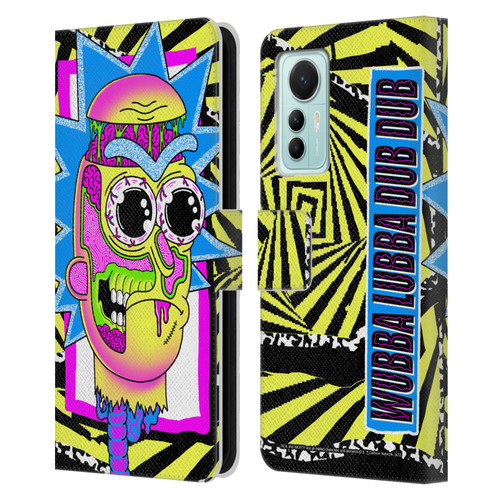 Rick And Morty Season 1 & 2 Graphics Rick Leather Book Wallet Case Cover For Xiaomi 12 Lite