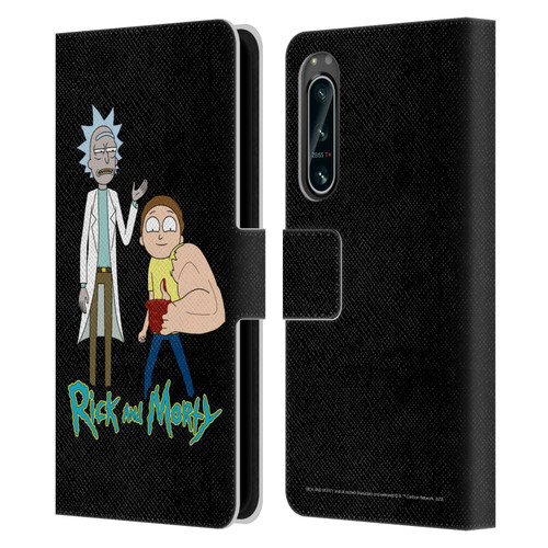 Rick And Morty Season 3 Character Art Rick and Morty Leather Book Wallet Case Cover For Sony Xperia 5 IV