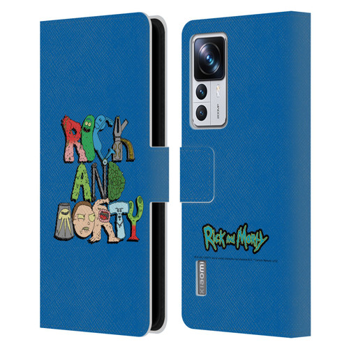 Rick And Morty Season 3 Character Art Typography Leather Book Wallet Case Cover For Xiaomi 12T Pro