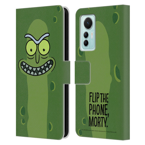 Rick And Morty Season 3 Graphics Pickle Rick Leather Book Wallet Case Cover For Xiaomi 12 Lite