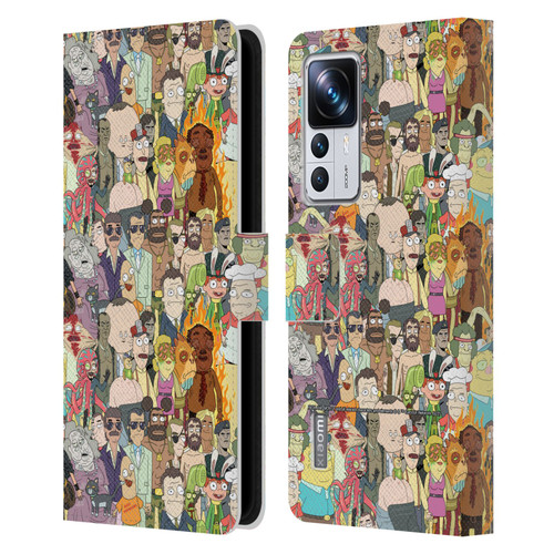 Rick And Morty Season 3 Graphics Interdimensional Space Cable Leather Book Wallet Case Cover For Xiaomi 12T Pro