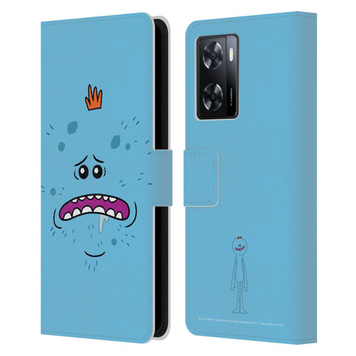 Rick And Morty Season 4 Graphics Mr. Meeseeks Leather Book Wallet Case Cover For OPPO A57s