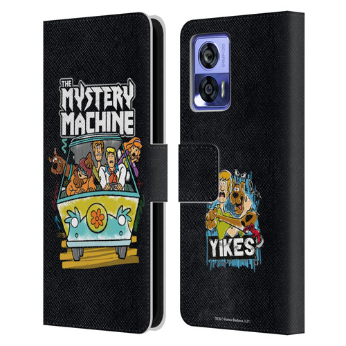 Scooby-Doo Mystery Inc. Grunge Mystery Machine Leather Book Wallet Case Cover For Motorola Edge 30 Neo 5G