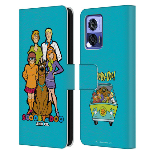 Scooby-Doo Mystery Inc. Scooby-Doo And Co. Leather Book Wallet Case Cover For Motorola Edge 30 Neo 5G