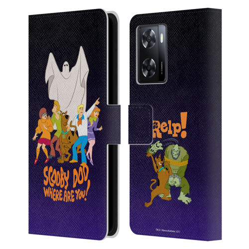Scooby-Doo Mystery Inc. Where Are You? Leather Book Wallet Case Cover For OPPO A57s